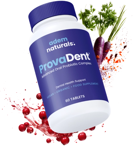 ProvaDent oral health supplement bottle